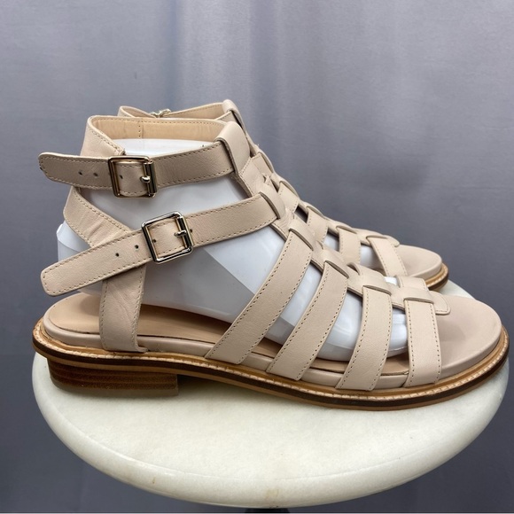 Pilcro Anthropologie Casual Gladiator Leather Strappy Sandals Size 40 - Picture 1 of 7
